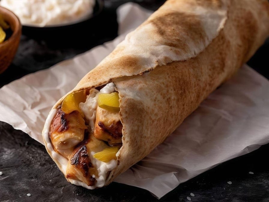 Shish Tawook Wrap.