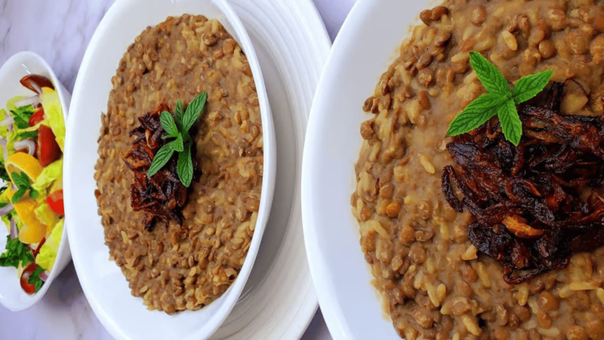 Lebanese Mujadara.