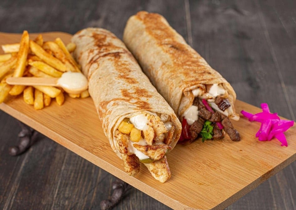 Shawarma Beef Wrap.