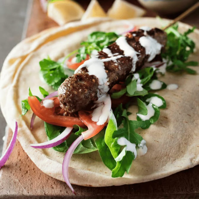 Iraqi Kabob Wrap.