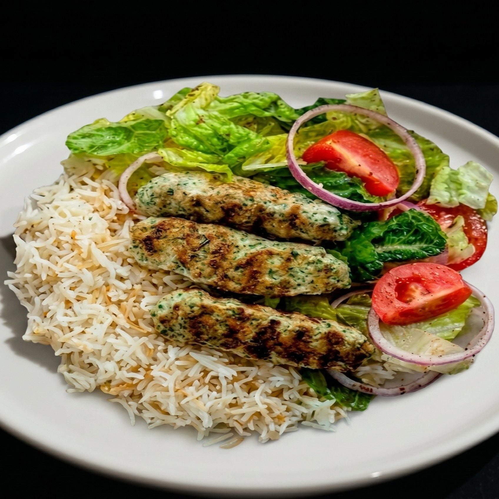 Kafta Chicken Dinner.