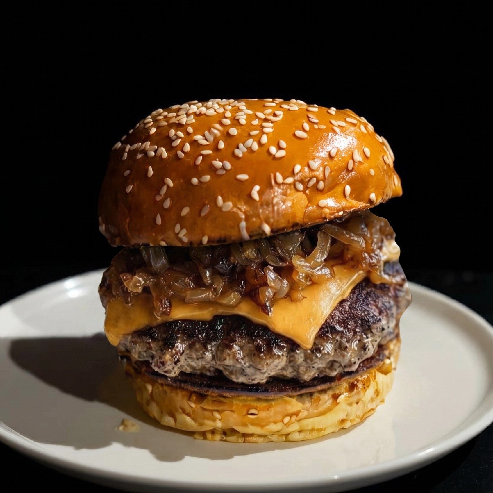 Fried Onion Burger.